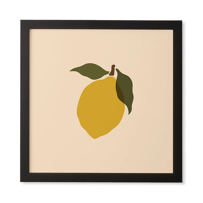 Cuss Yeah Designs Single Lemon I Framed Wall Art - Image 9