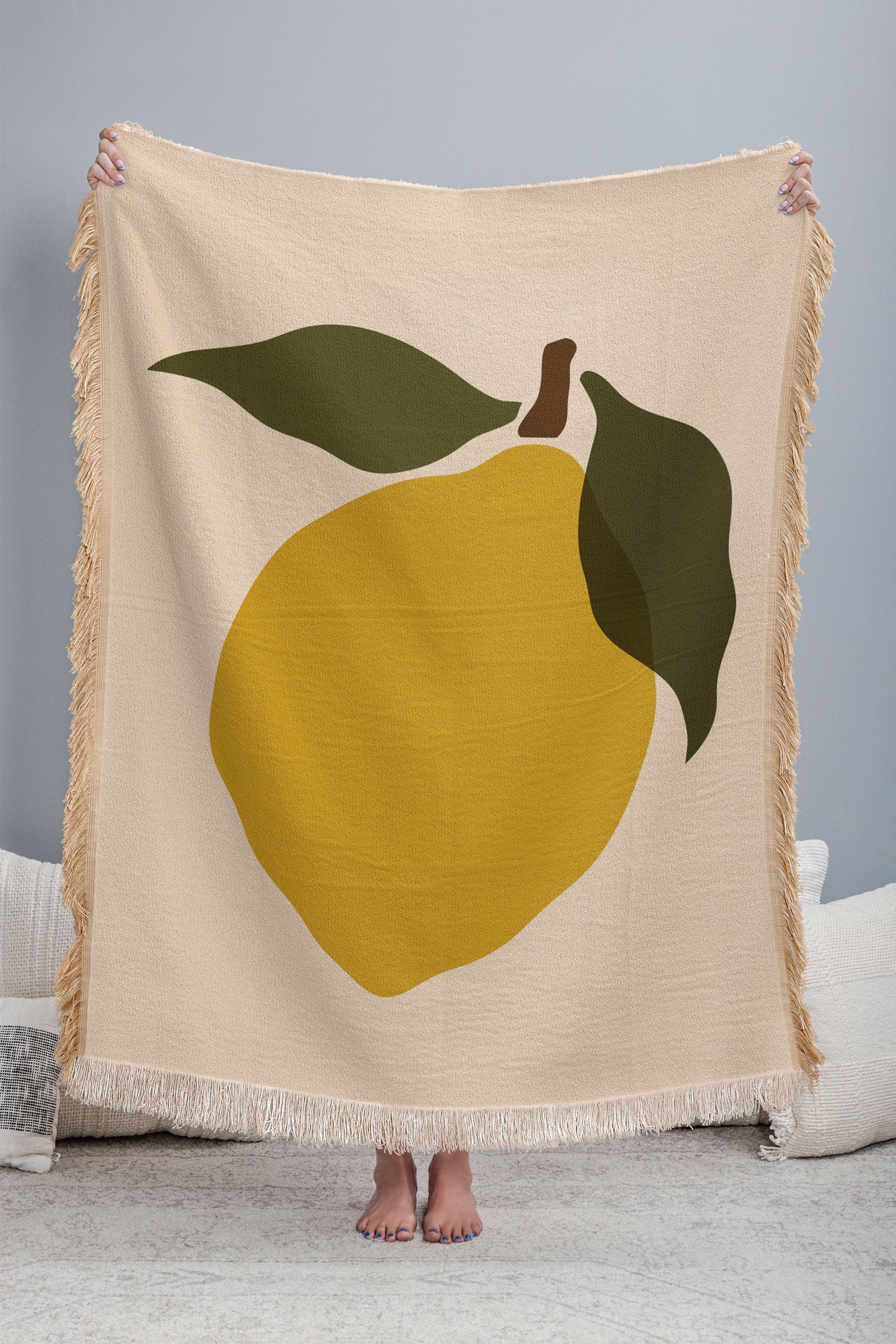 Cuss Yeah Designs Single Lemon I Throw Blanket - Image 3