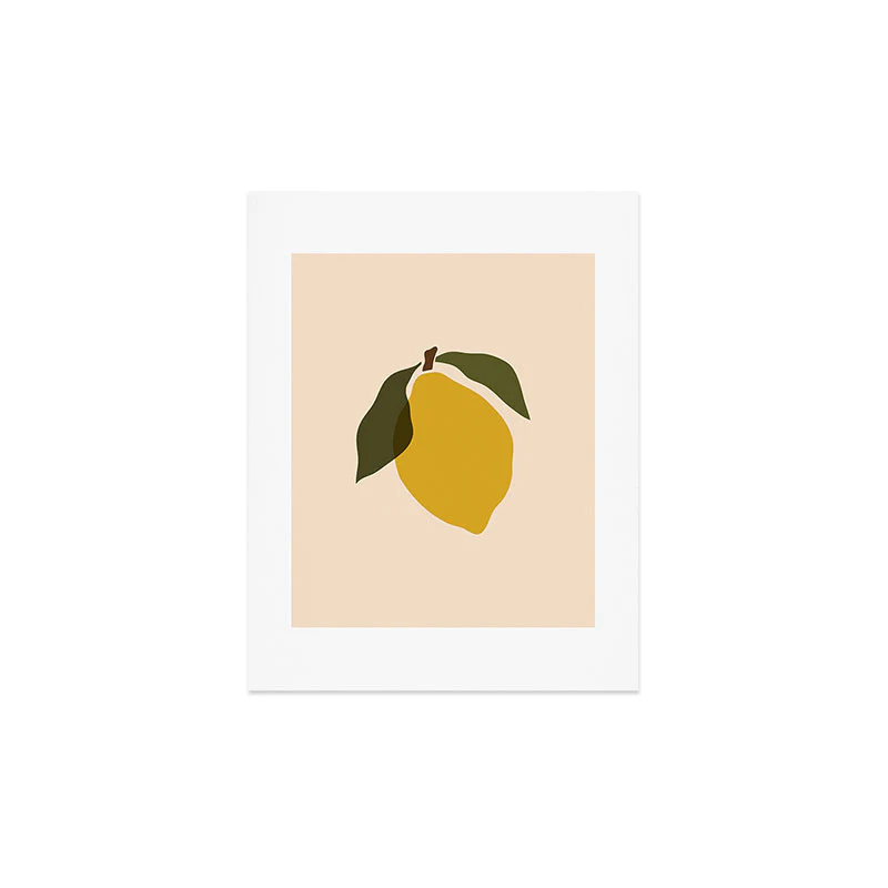 Cuss Yeah Designs Single Lemon II Art Print - Image 4