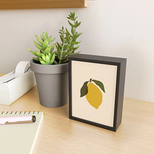 Cuss Yeah Designs Single Lemon II Framed Mini Art Print - Image 6