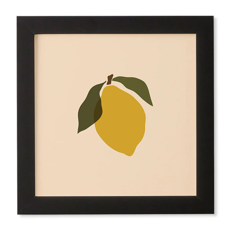 Cuss Yeah Designs Single Lemon II Framed Wall Art - Image 7
