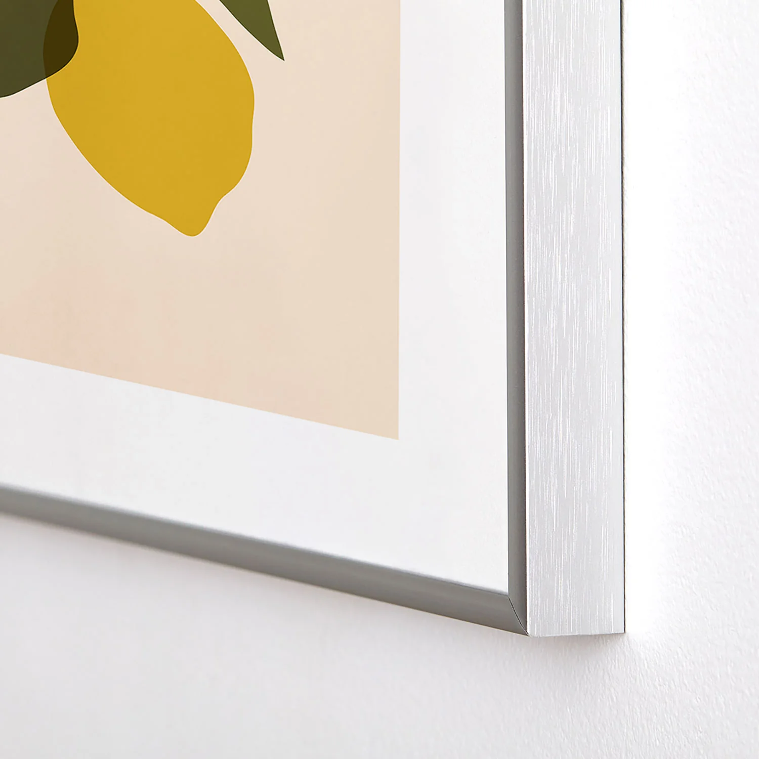 Cuss Yeah Designs Single Lemon II Metal Framed Art Print - Image 8