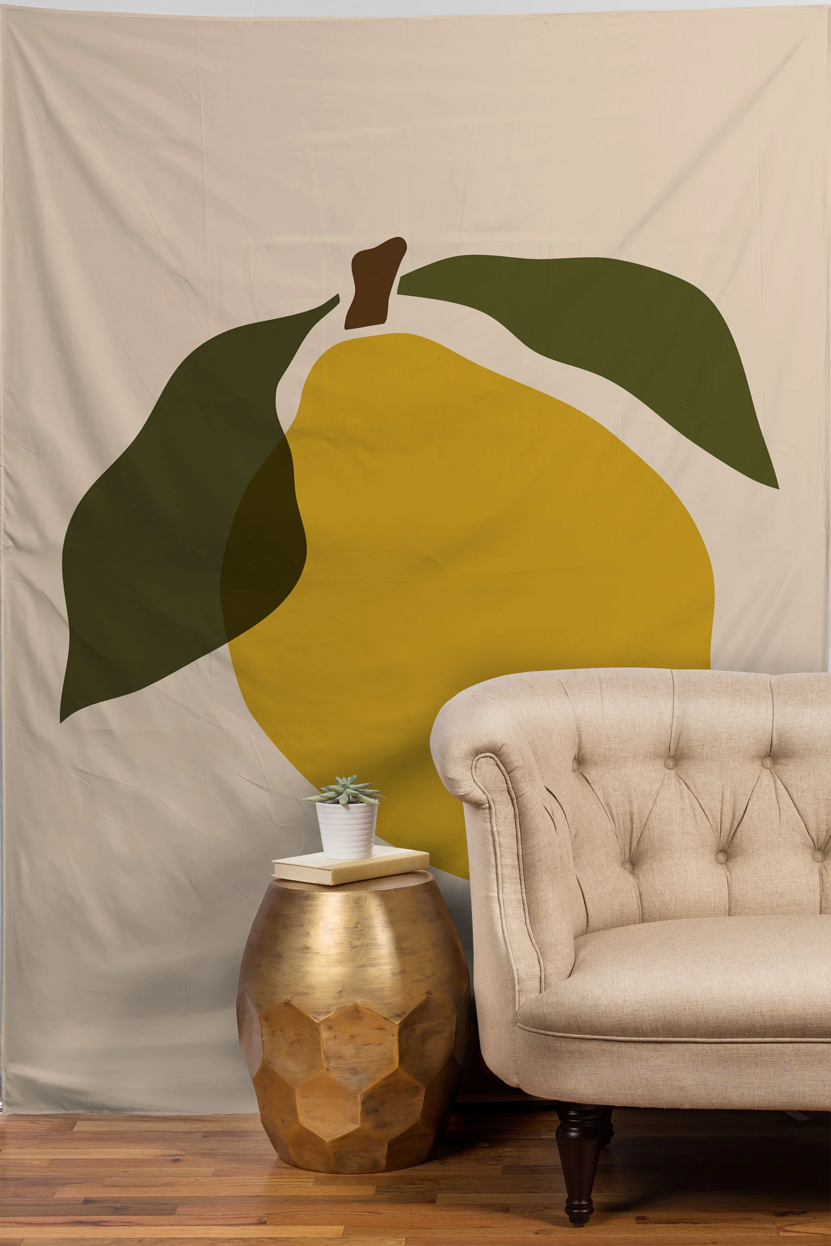 Cuss Yeah Designs Single Lemon II Tapestry - Image 2