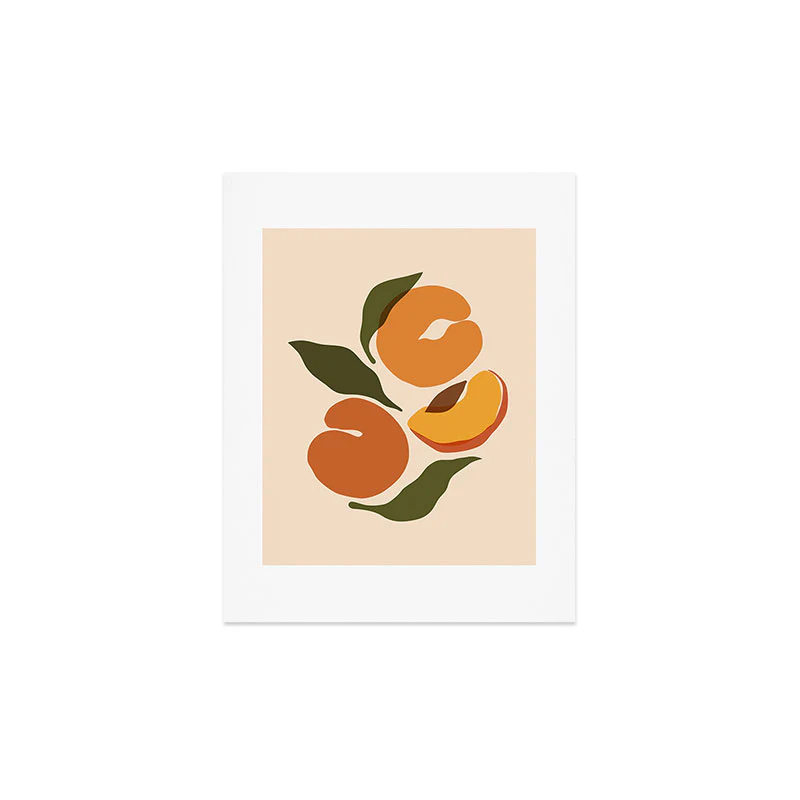Cuss Yeah Designs Yellow Peaches Art Print - Image 4