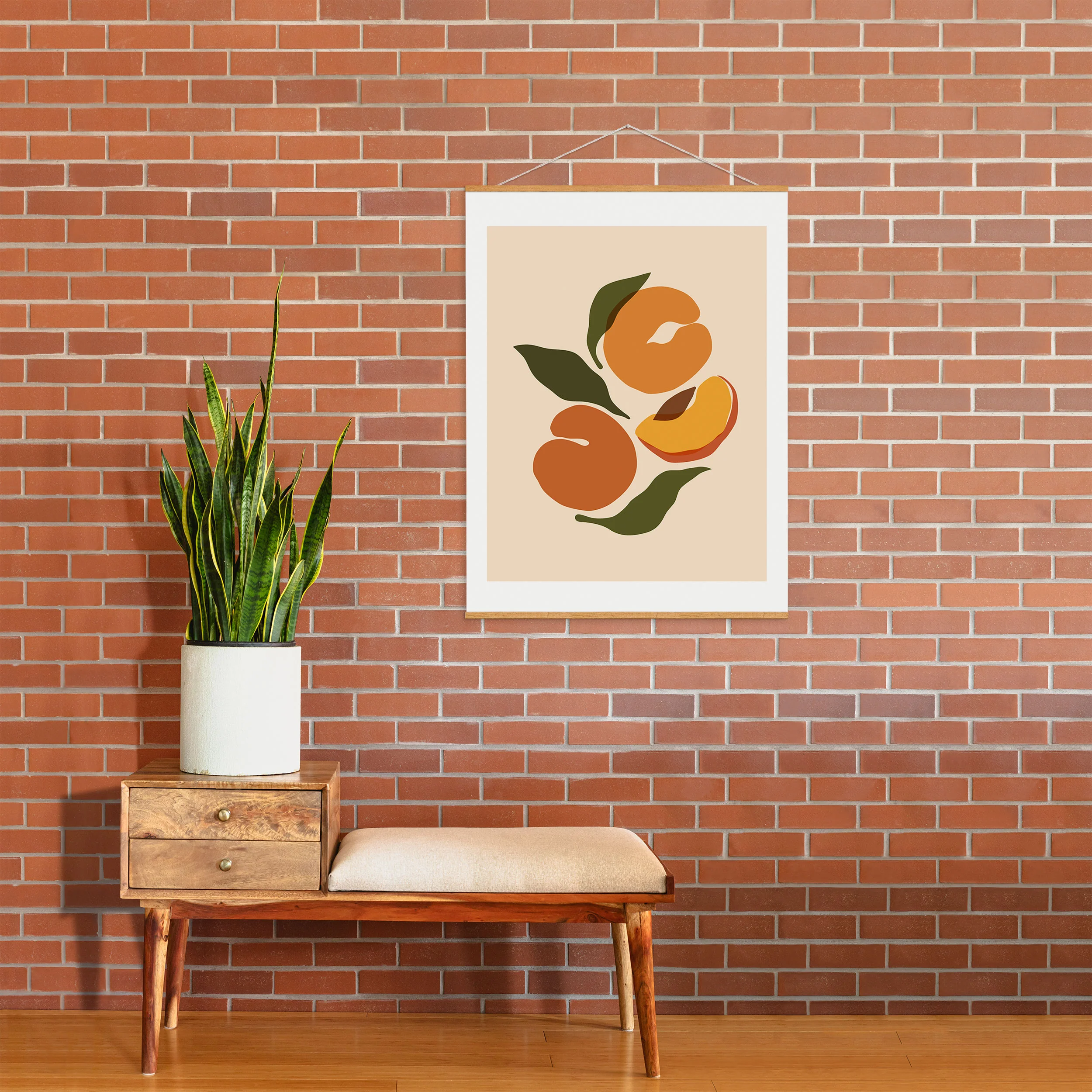 Cuss Yeah Designs Yellow Peaches Art Print - Image 50