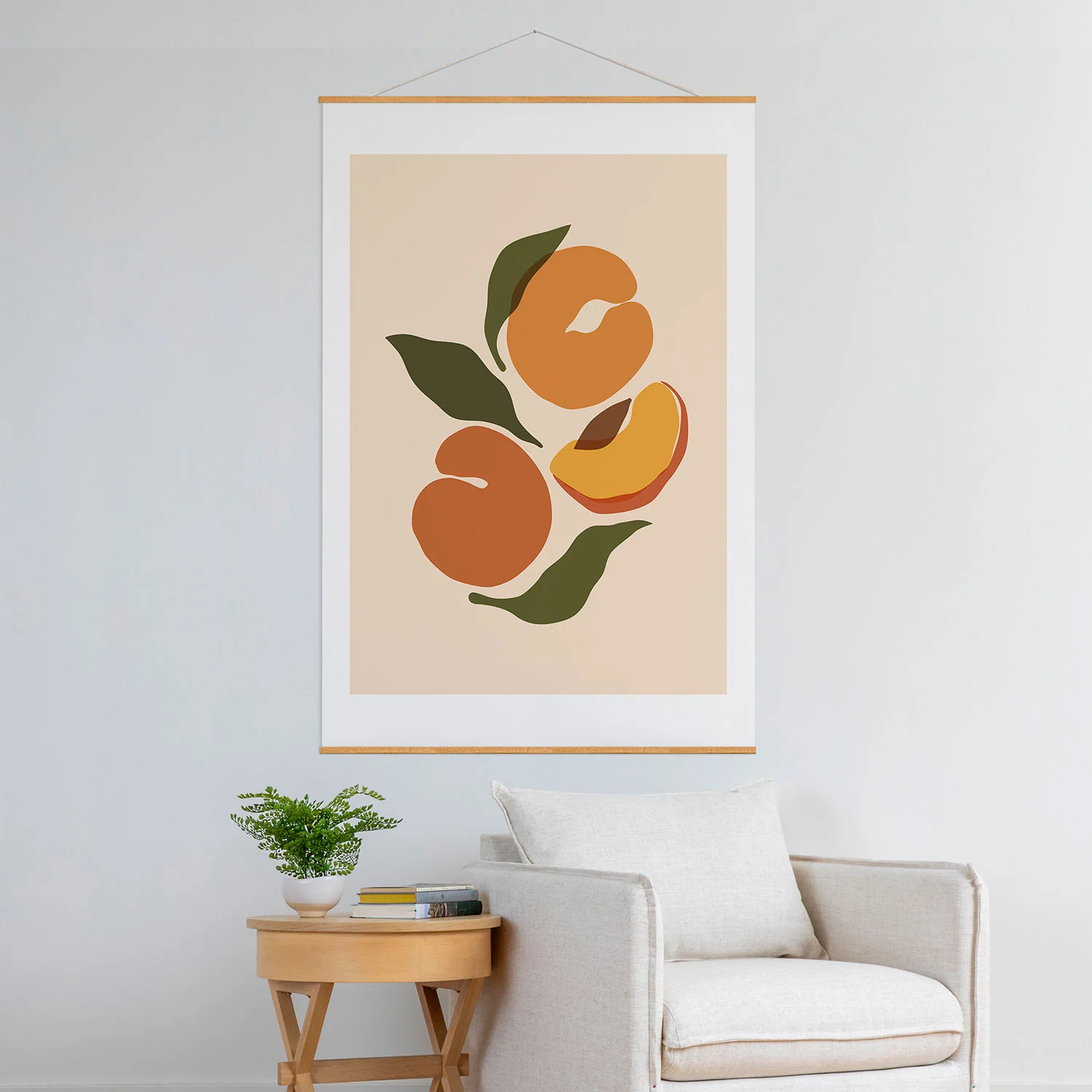 Cuss Yeah Designs Yellow Peaches Art Print - Image 54