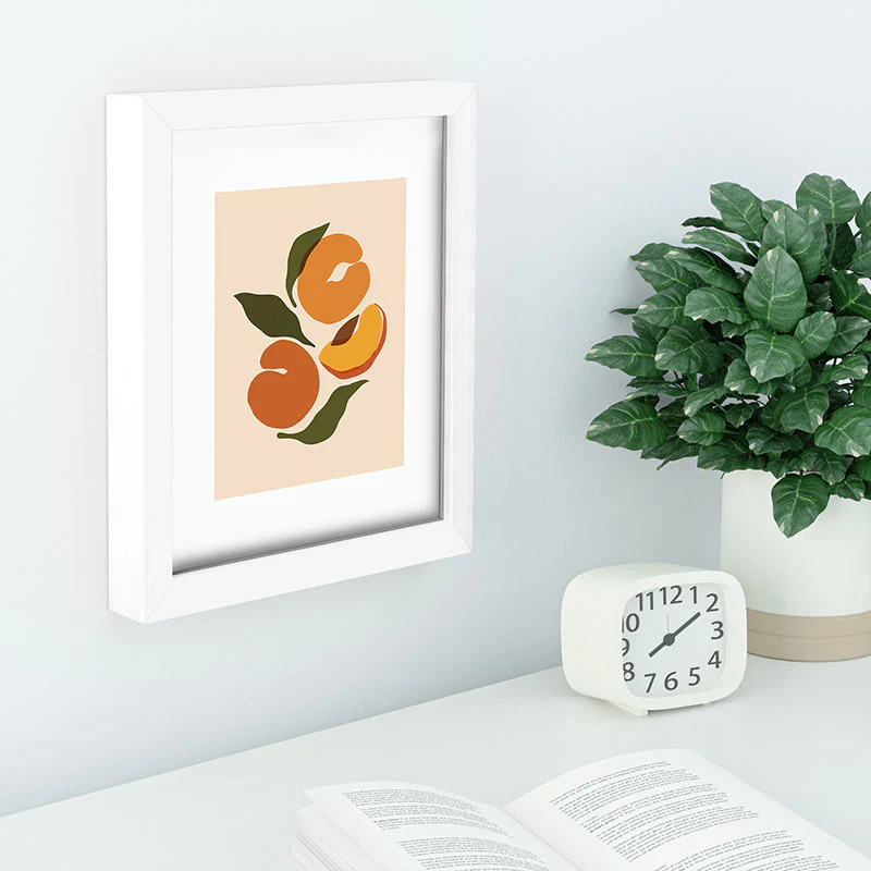 Cuss Yeah Designs Yellow Peaches Recessed Framing Rectangle - Image 4
