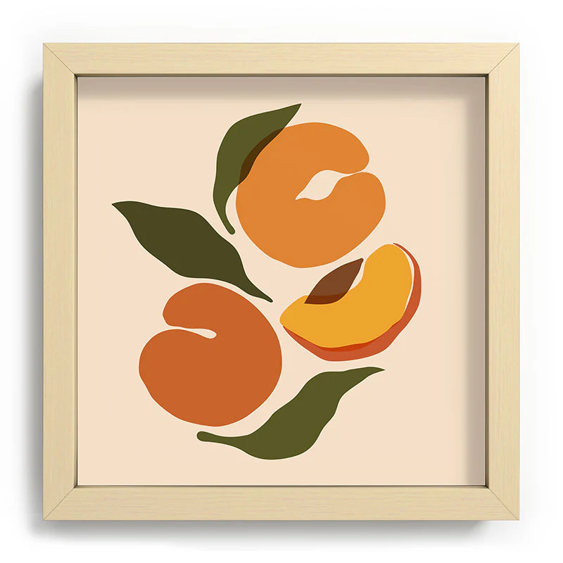 Cuss Yeah Designs Yellow Peaches Recessed Framing Square - Image 5