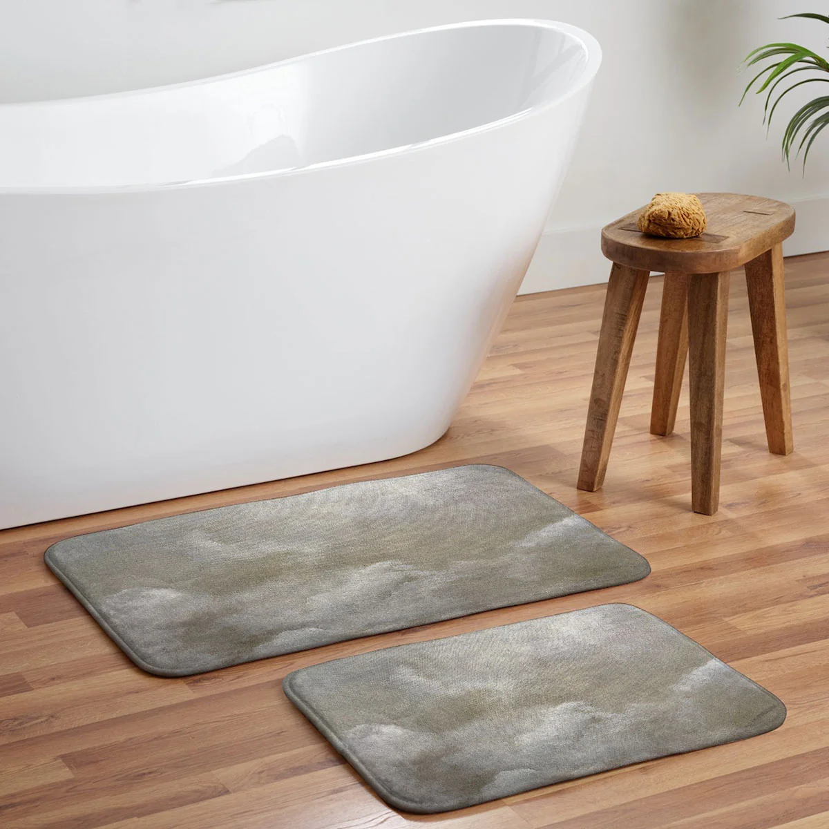 Dan Hobday Art Clouds two Memory Foam Bath Mat - Image 5