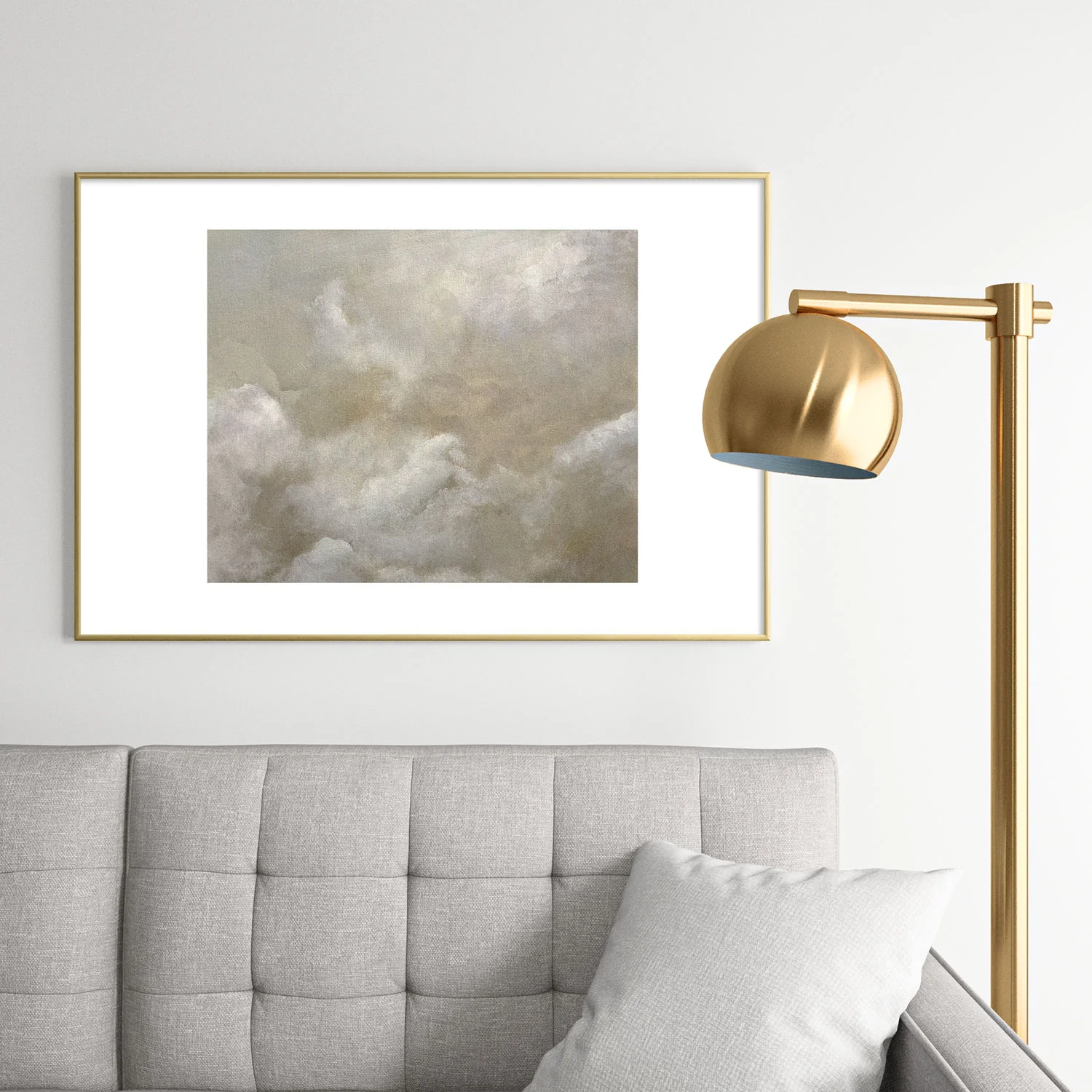 Dan Hobday Art Clouds two Metal Framed Art Print - Image 38