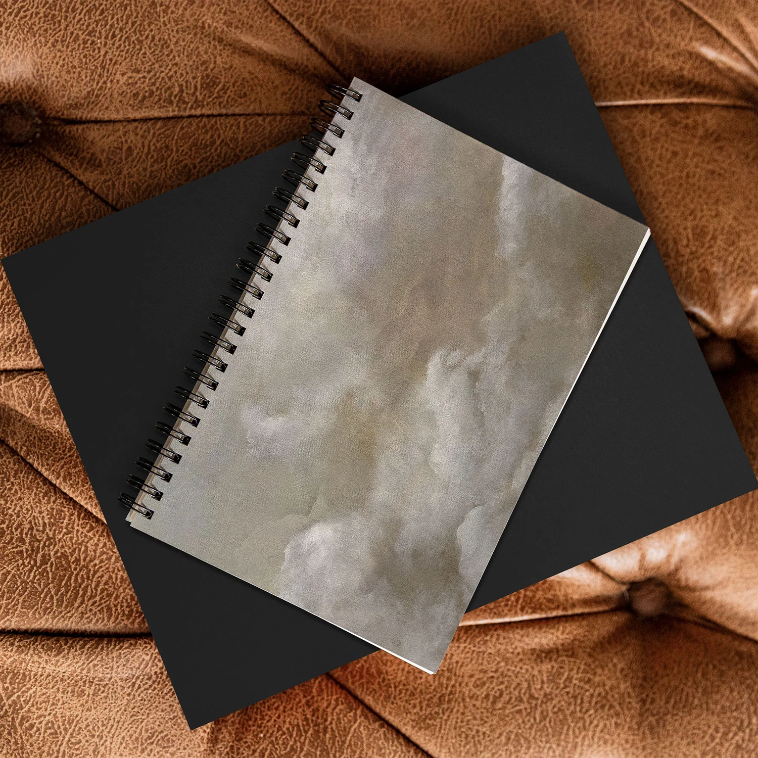 Dan Hobday Art Clouds two Spiral Notebook - Image 4