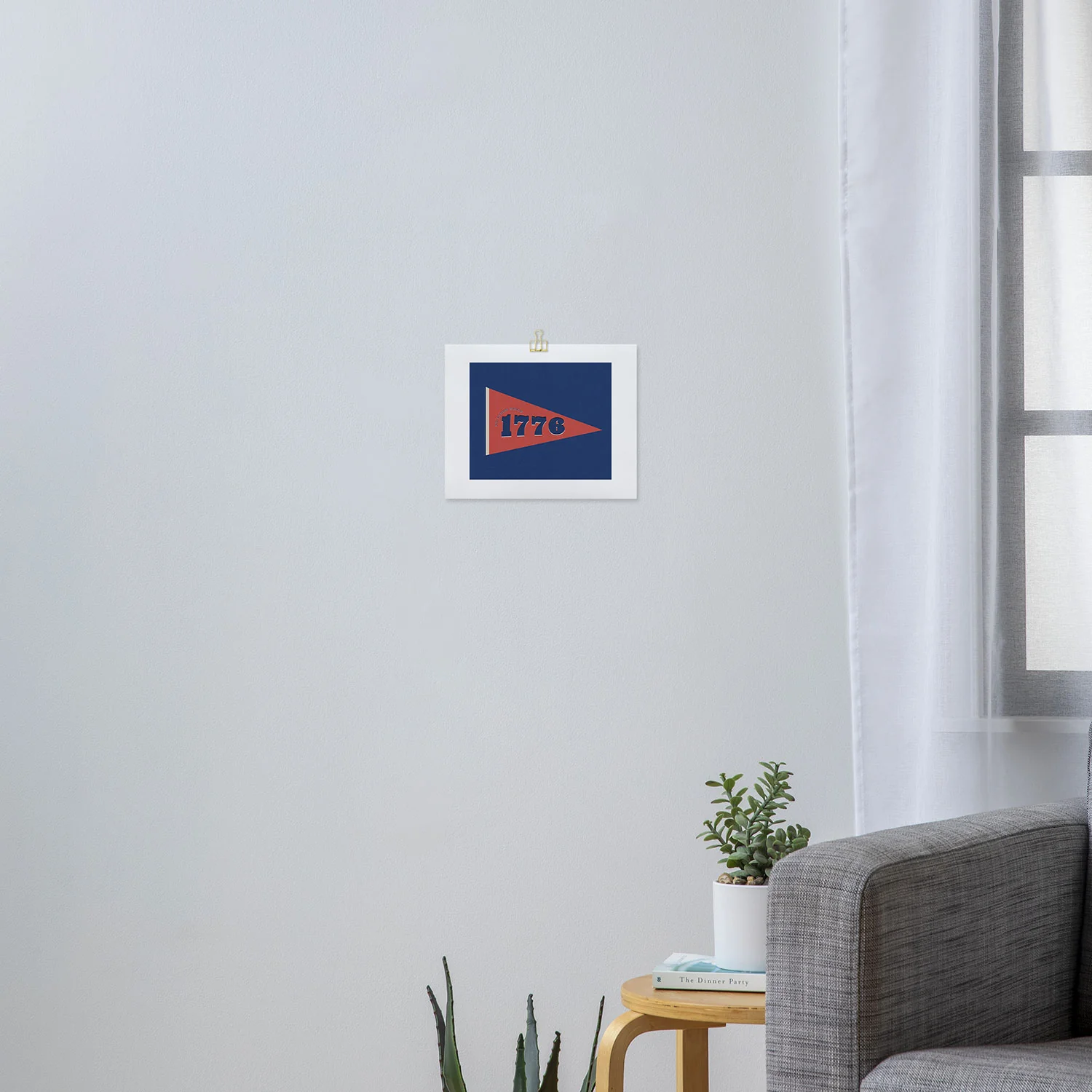 DENY Designs 1776 Pennant Art Print - Image 3