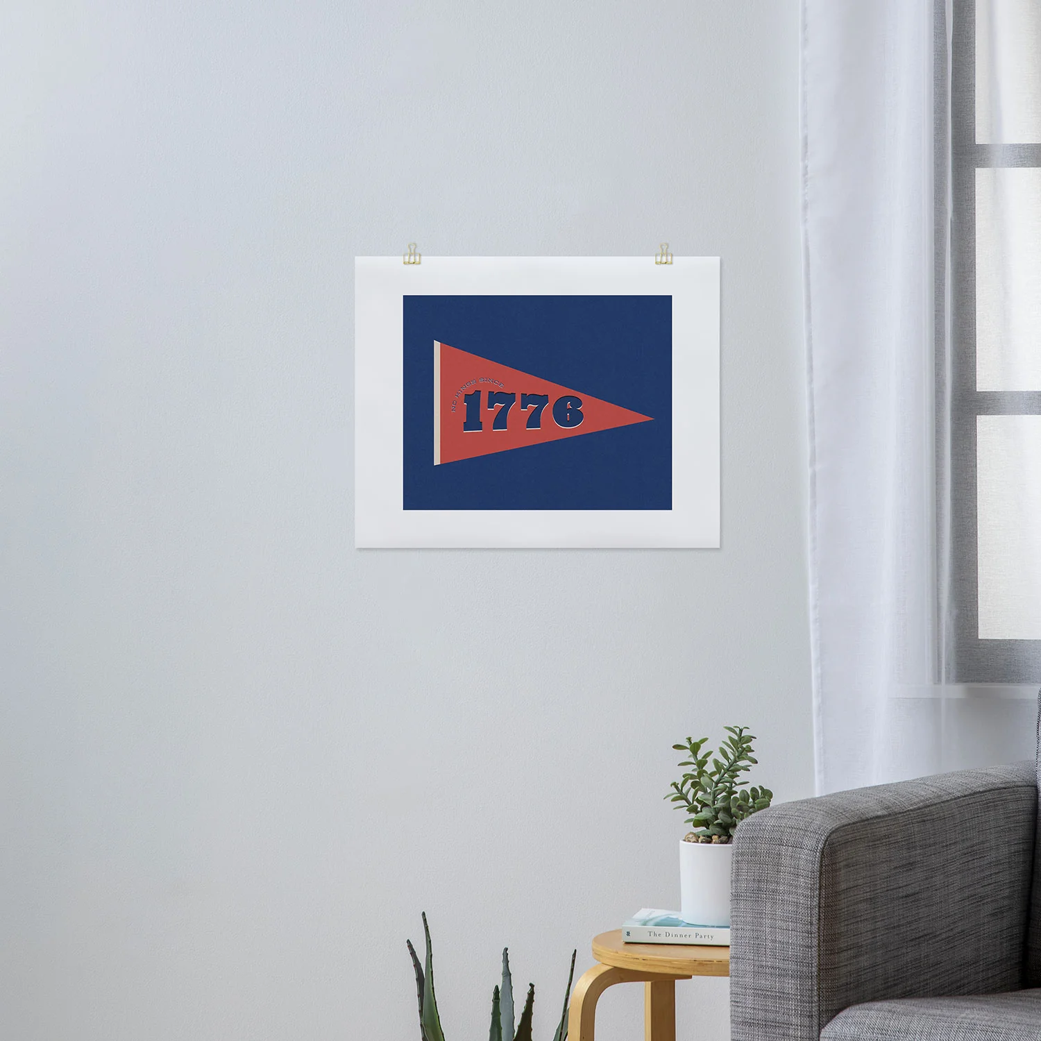 DENY Designs 1776 Pennant Art Print - Image 9
