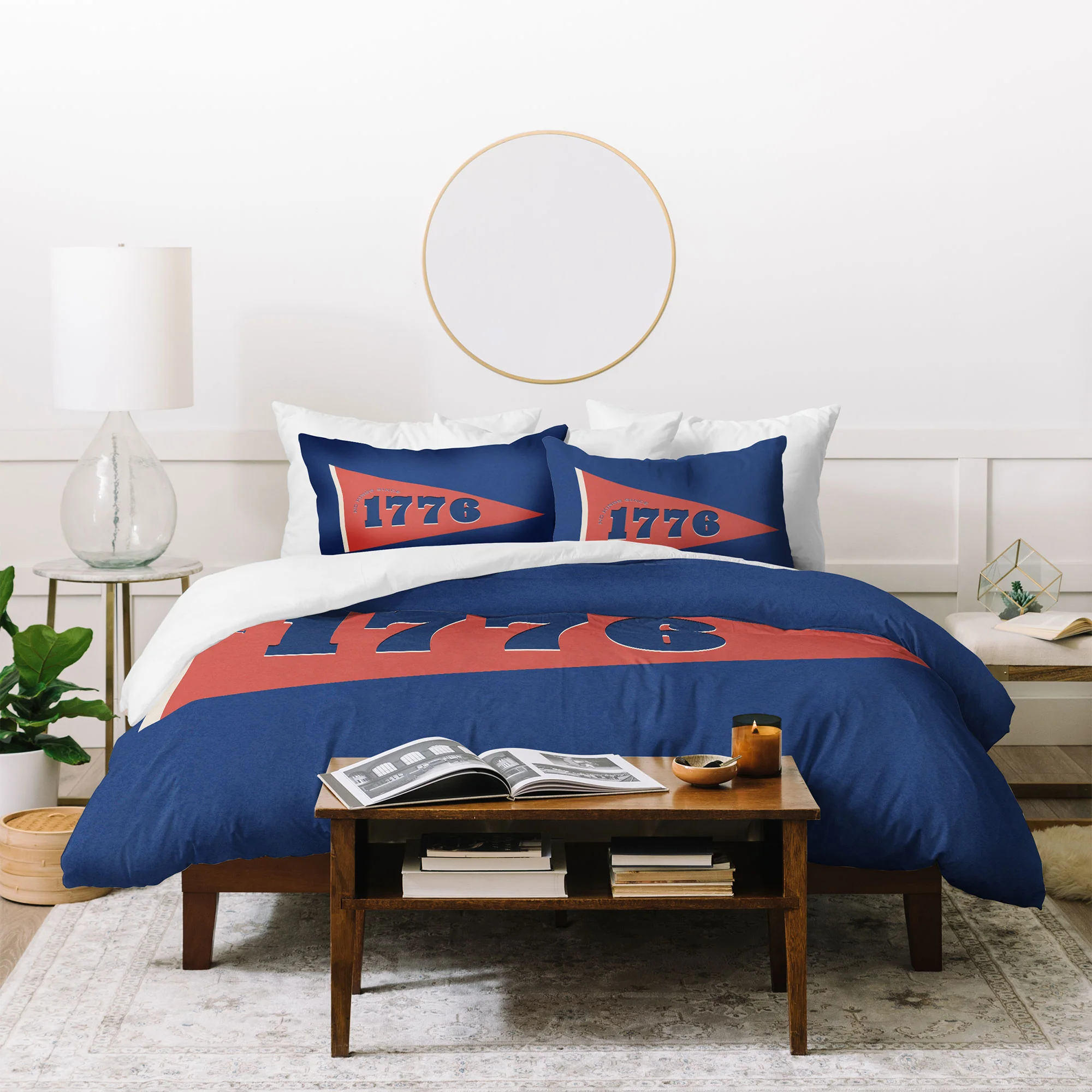 DENY Designs 1776 Pennant Duvet Cover - Image 40