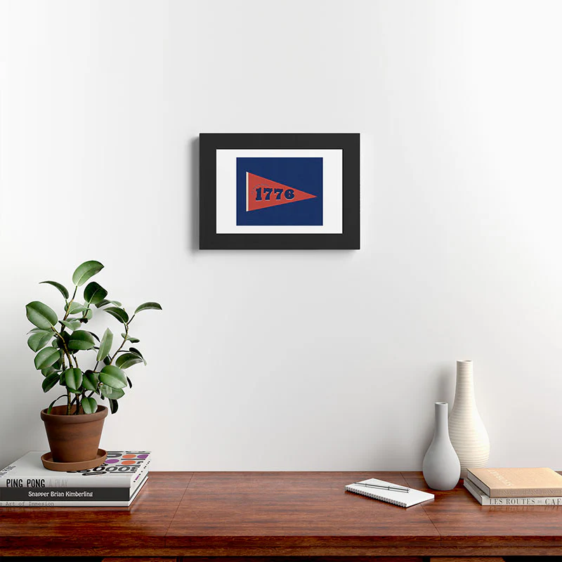 DENY Designs 1776 Pennant Framed Art Print - Image 6