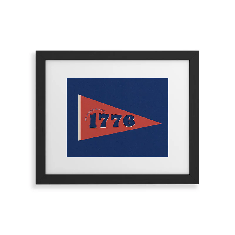 DENY Designs 1776 Pennant Framed Art Print - Image 7