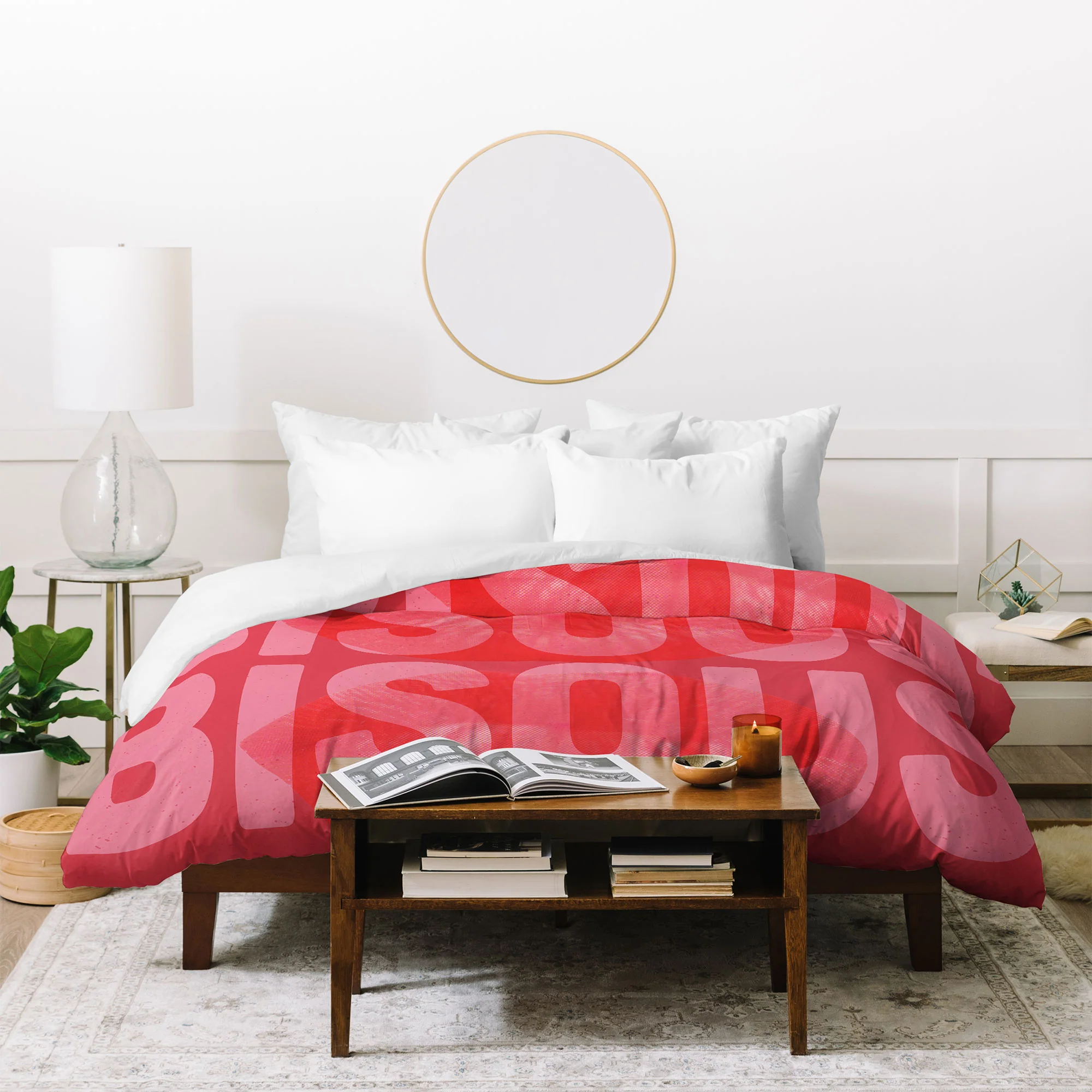 DENY Designs Bisous Duvet Cover - Image 4