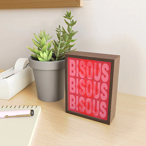 DENY Designs Bisous Framed Mini Art Print - Image 7