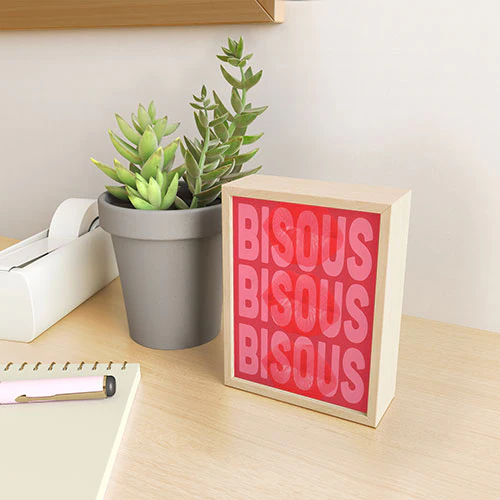 DENY Designs Bisous Framed Mini Art Print - Image 8