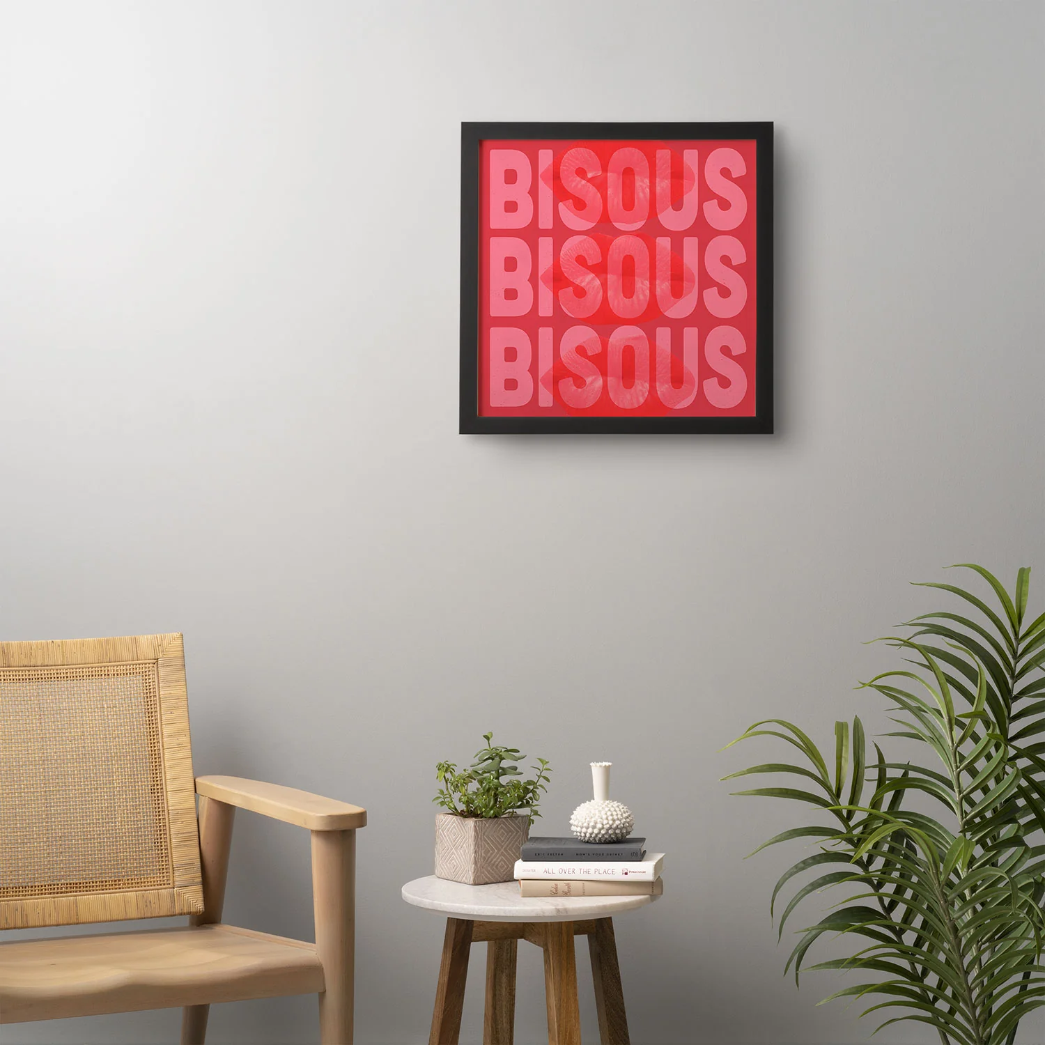 DENY Designs Bisous Framed Wall Art - Image 10