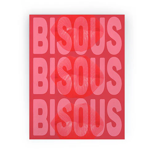 DENY Designs Bisous Mini Art Print - Image 2
