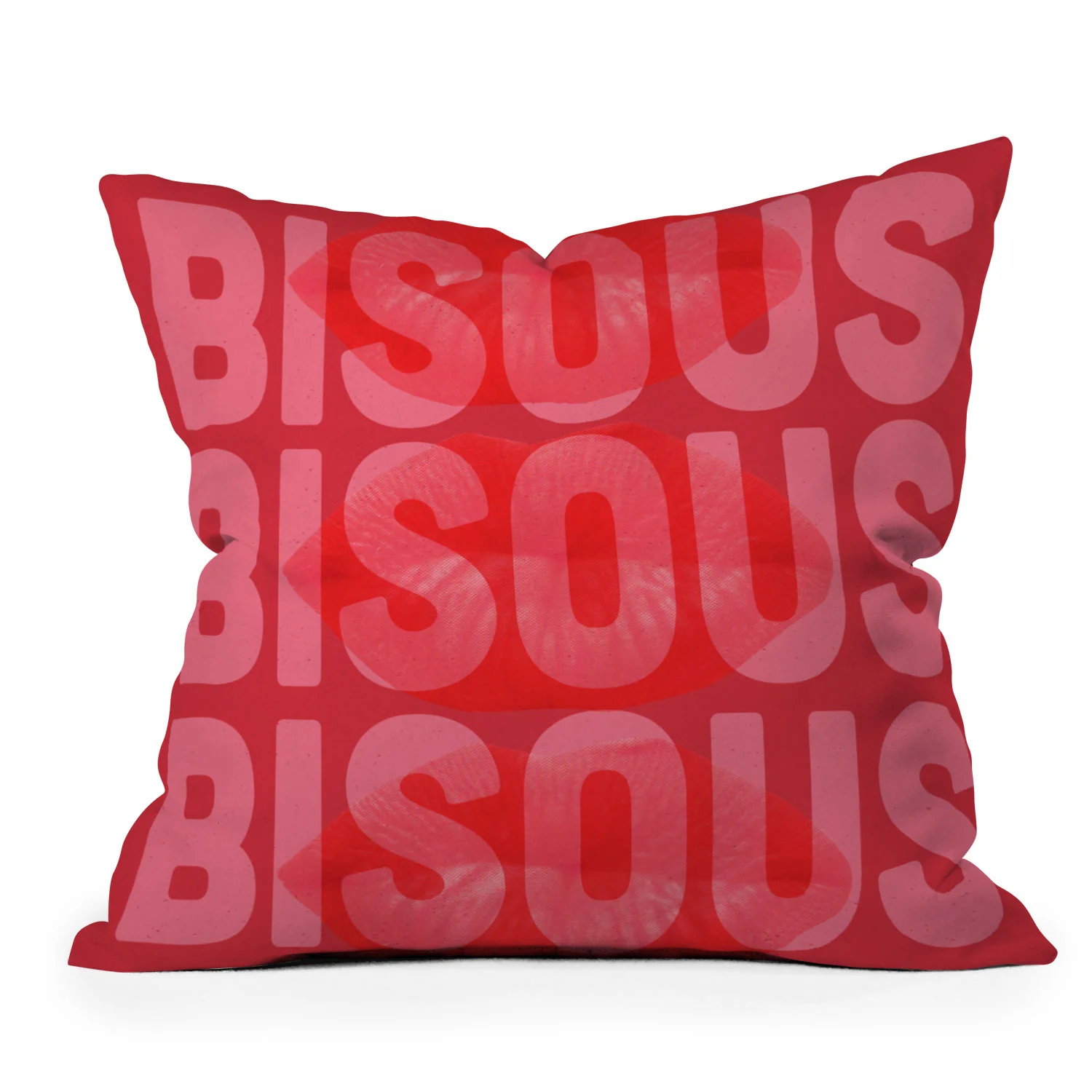 DENY Designs Bisous Throw Pillow