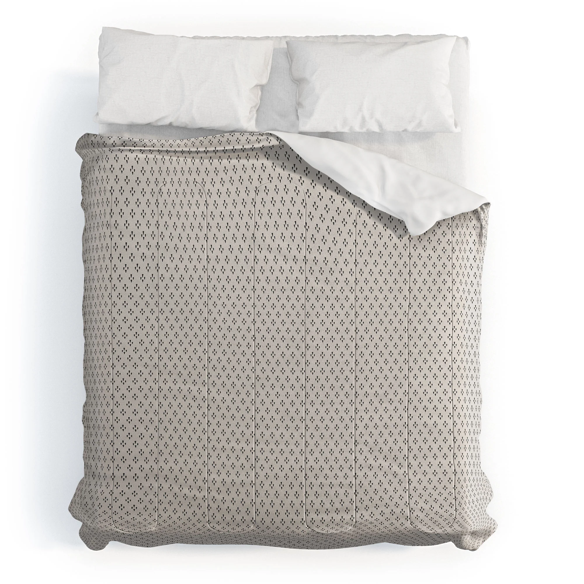 DENY Designs Block Print Dot Cream Comforter - Image 13