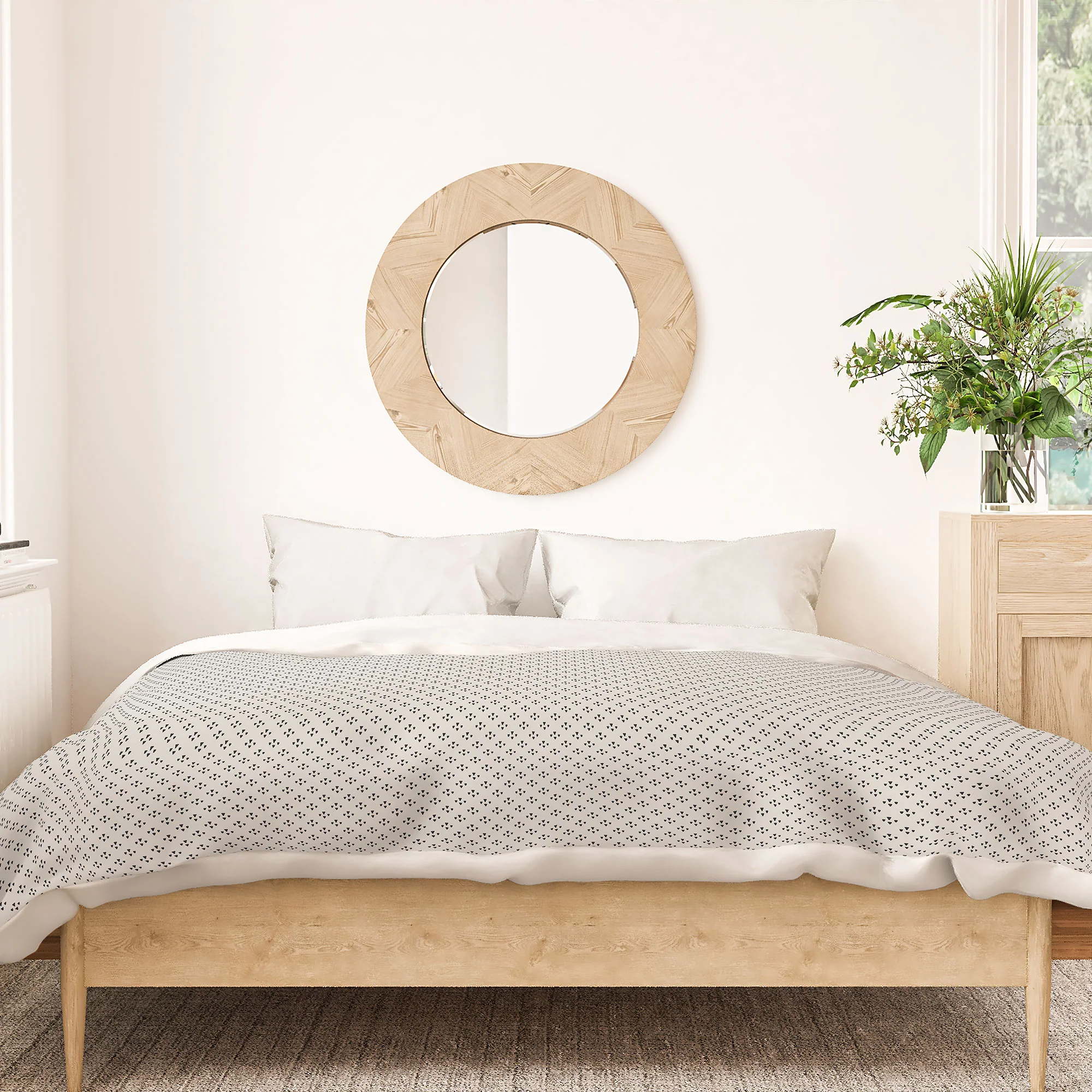 DENY Designs Block Print Dot Cream Duvet Cover - Image 18