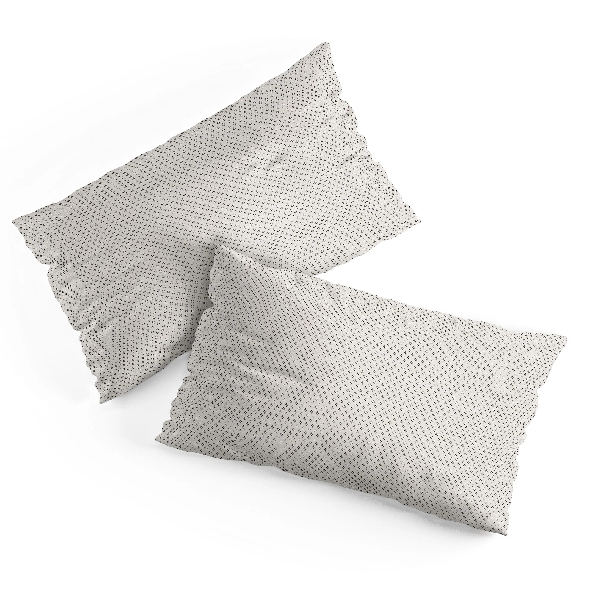 DENY Designs Block Print Dot Cream Pillow Shams - Image 4