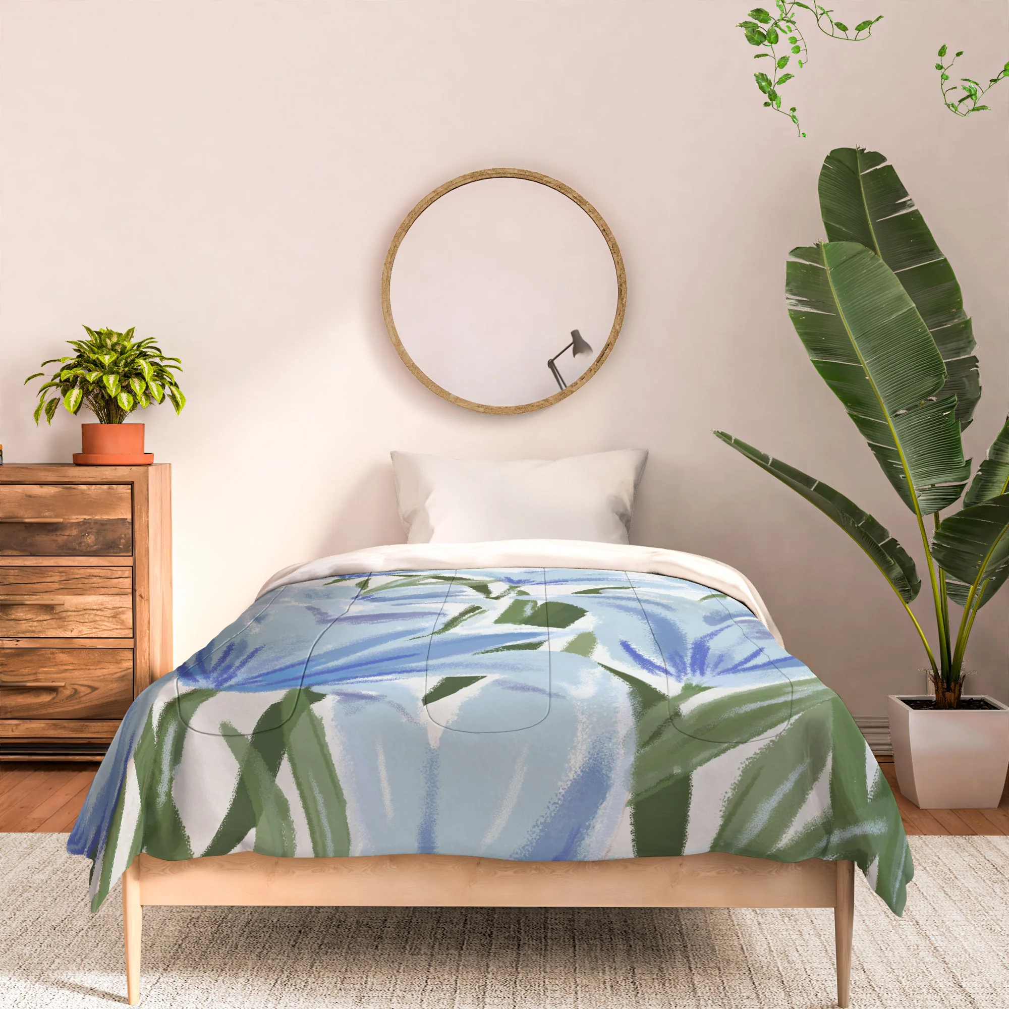 DENY Designs blue blooms Comforter - Image 9