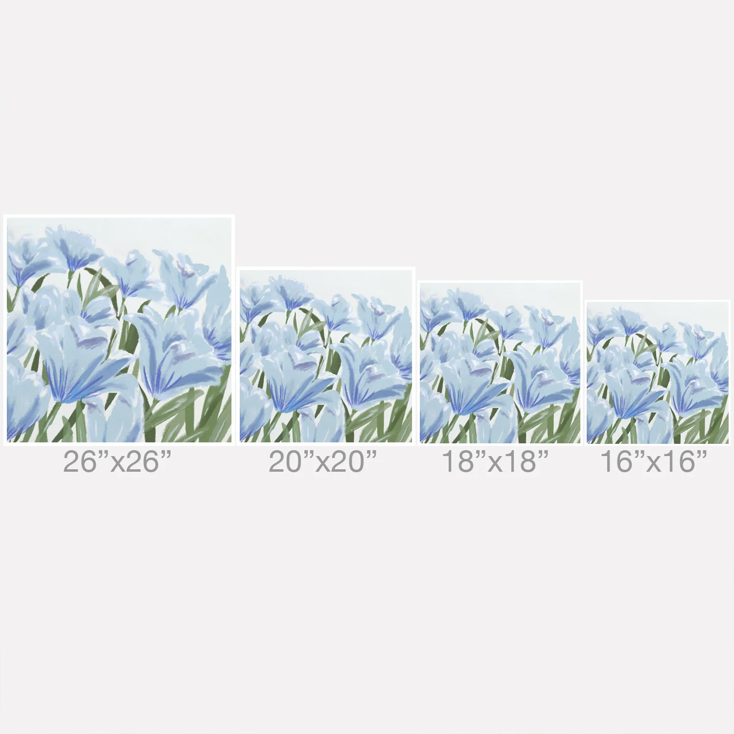 DENY Designs blue blooms Outdoor Throw Pillow - Image 19
