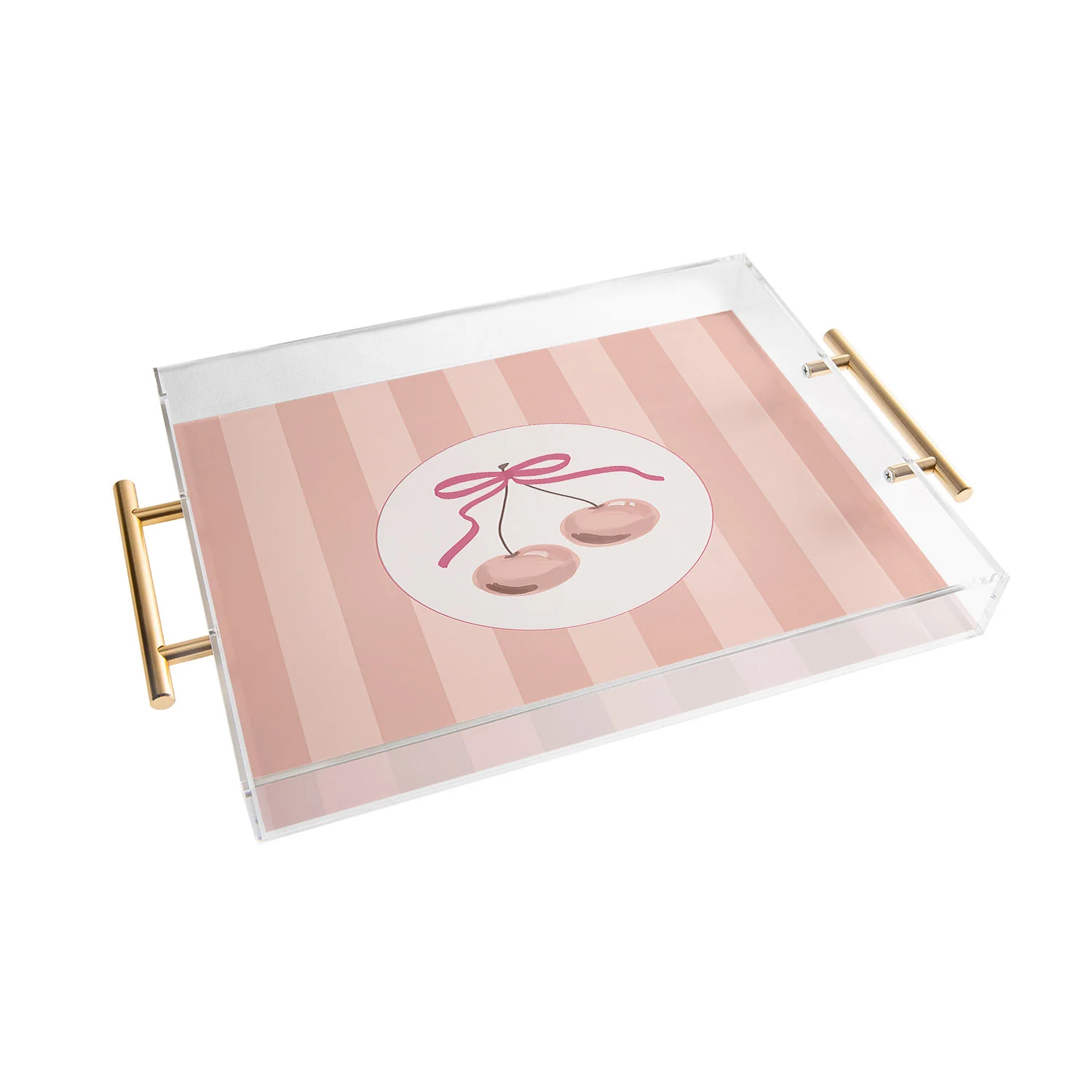 DENY Designs Bow Cherries Acrylic Tray - Image 3