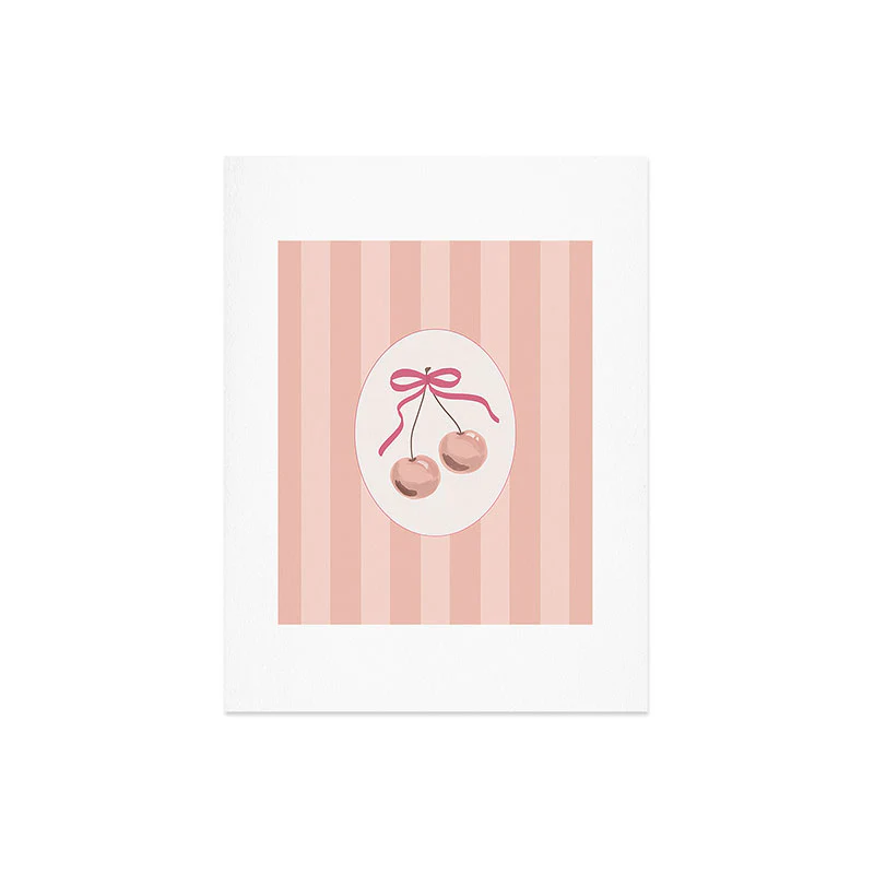DENY Designs Bow Cherries Art Print - Image 10