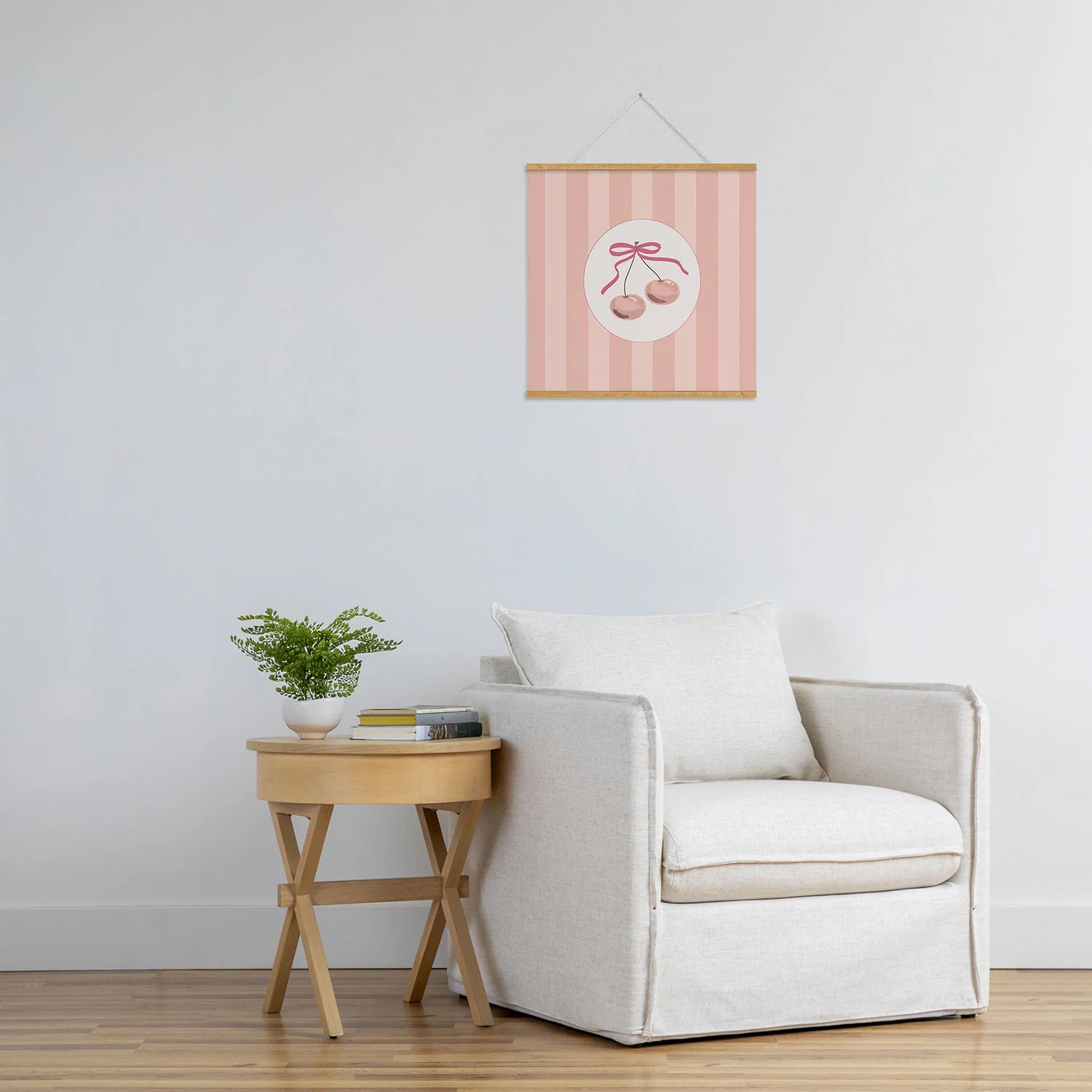 DENY Designs Bow Cherries Art Print - Image 45