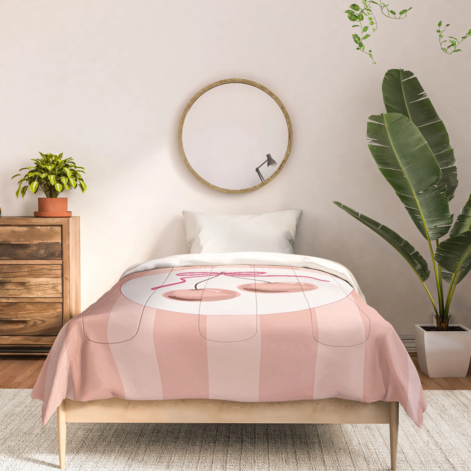 DENY Designs Bow Cherries Comforter - Image 9