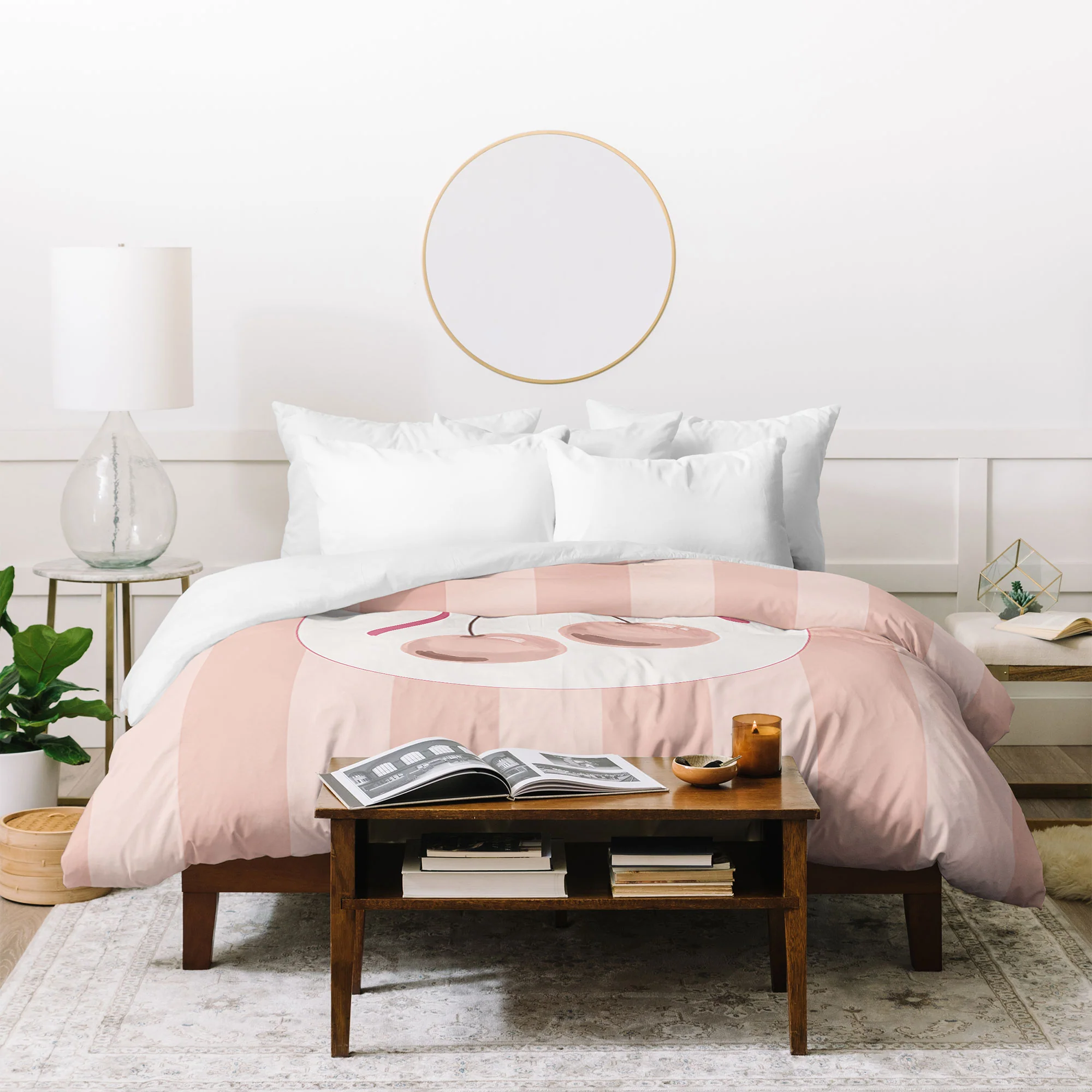 DENY Designs Bow Cherries Duvet Cover - Image 16