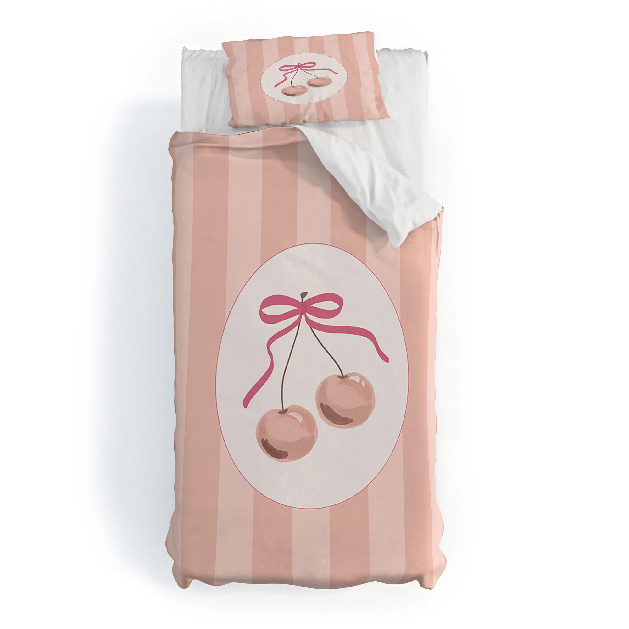 DENY Designs Bow Cherries Duvet Cover - Image 29