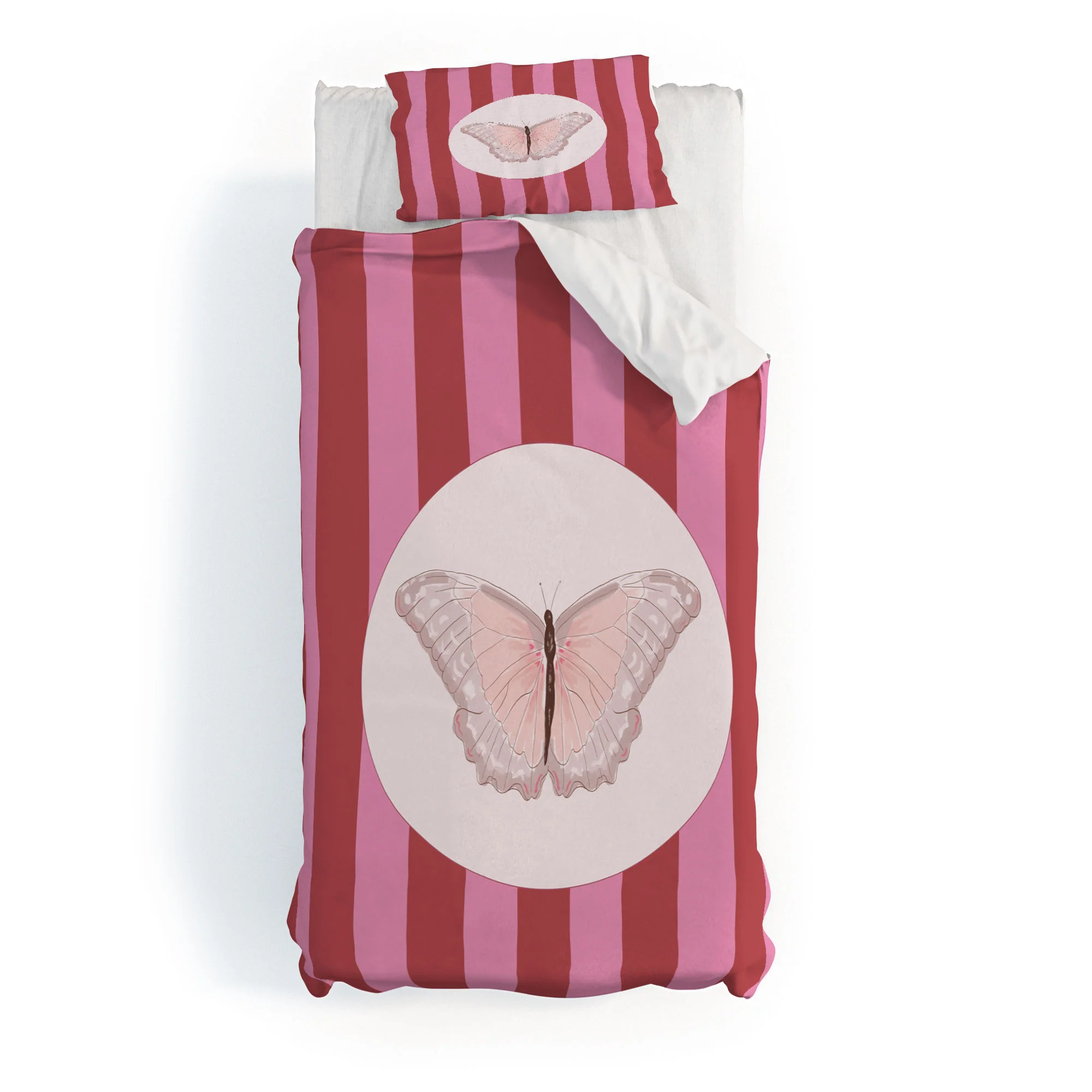 DENY Designs butterfly stripes Duvet Cover - Image 25