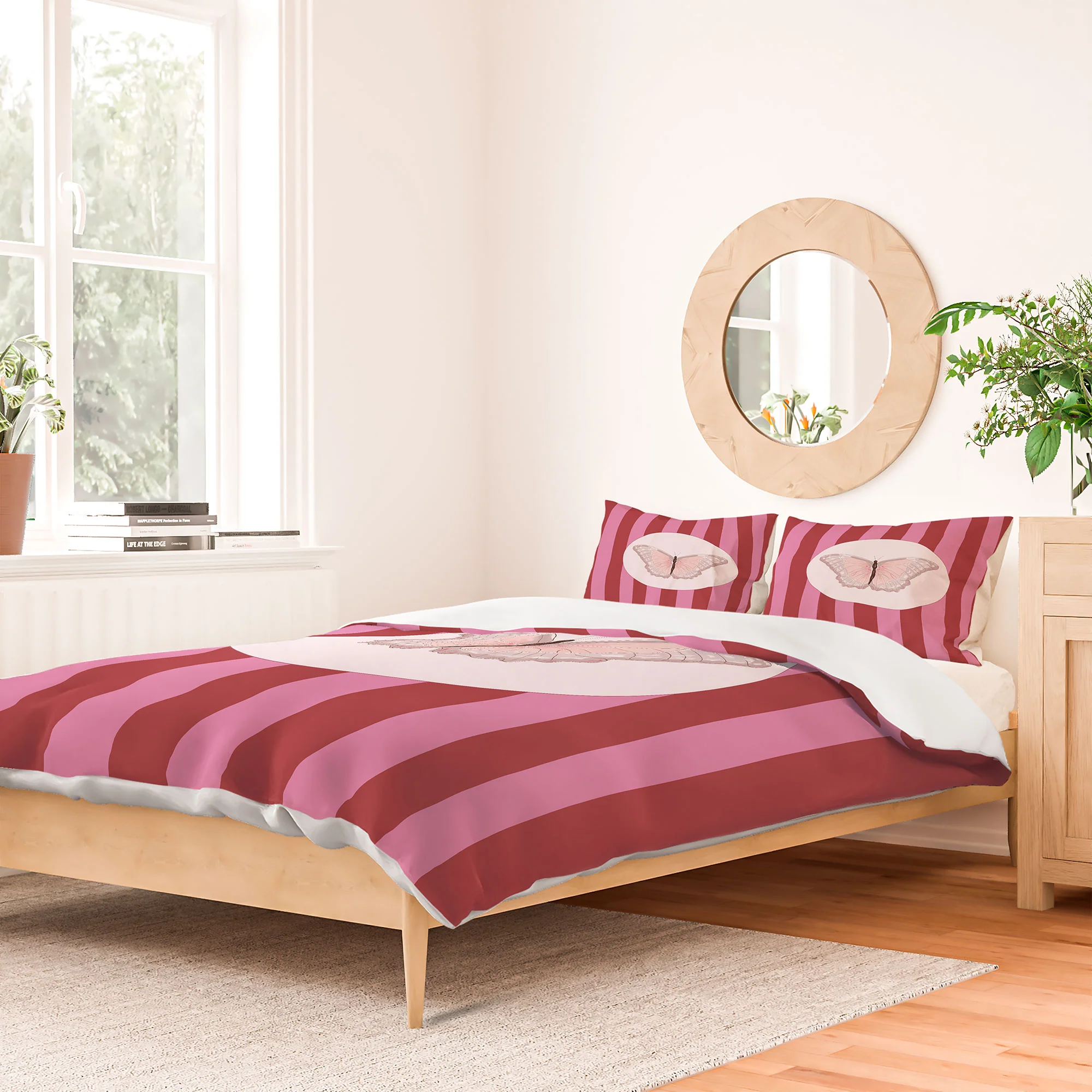 DENY Designs butterfly stripes Duvet Cover - Image 42