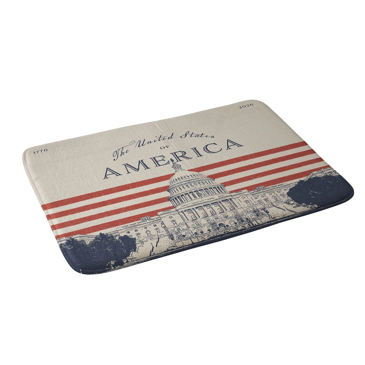 DENY Designs Capitol Building Memory Foam Bath Mat - Image 2