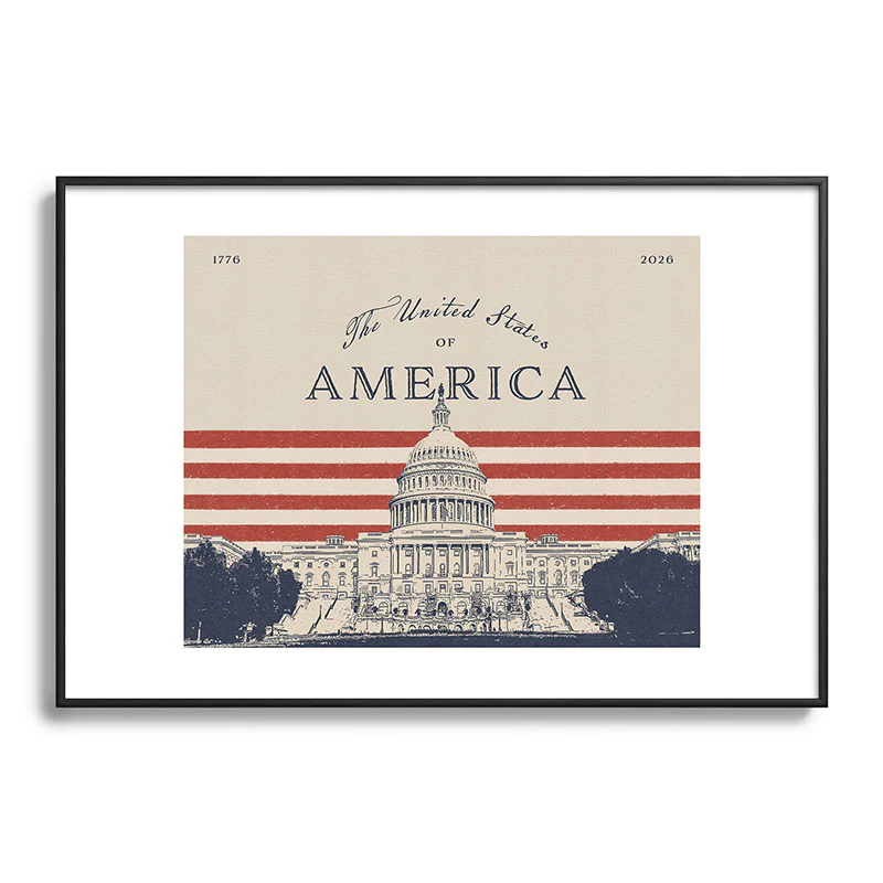 DENY Designs Capitol Building Metal Framed Art Print - Image 21