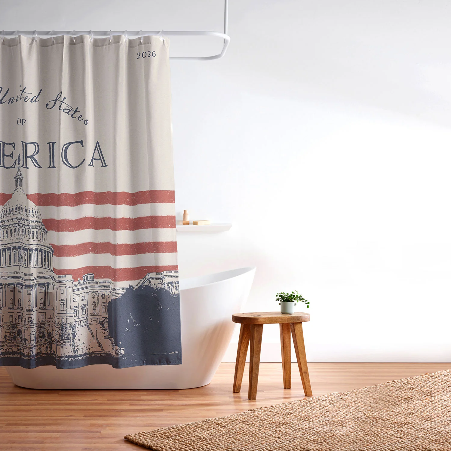 DENY Designs Capitol Building Shower Curtain - Image 3