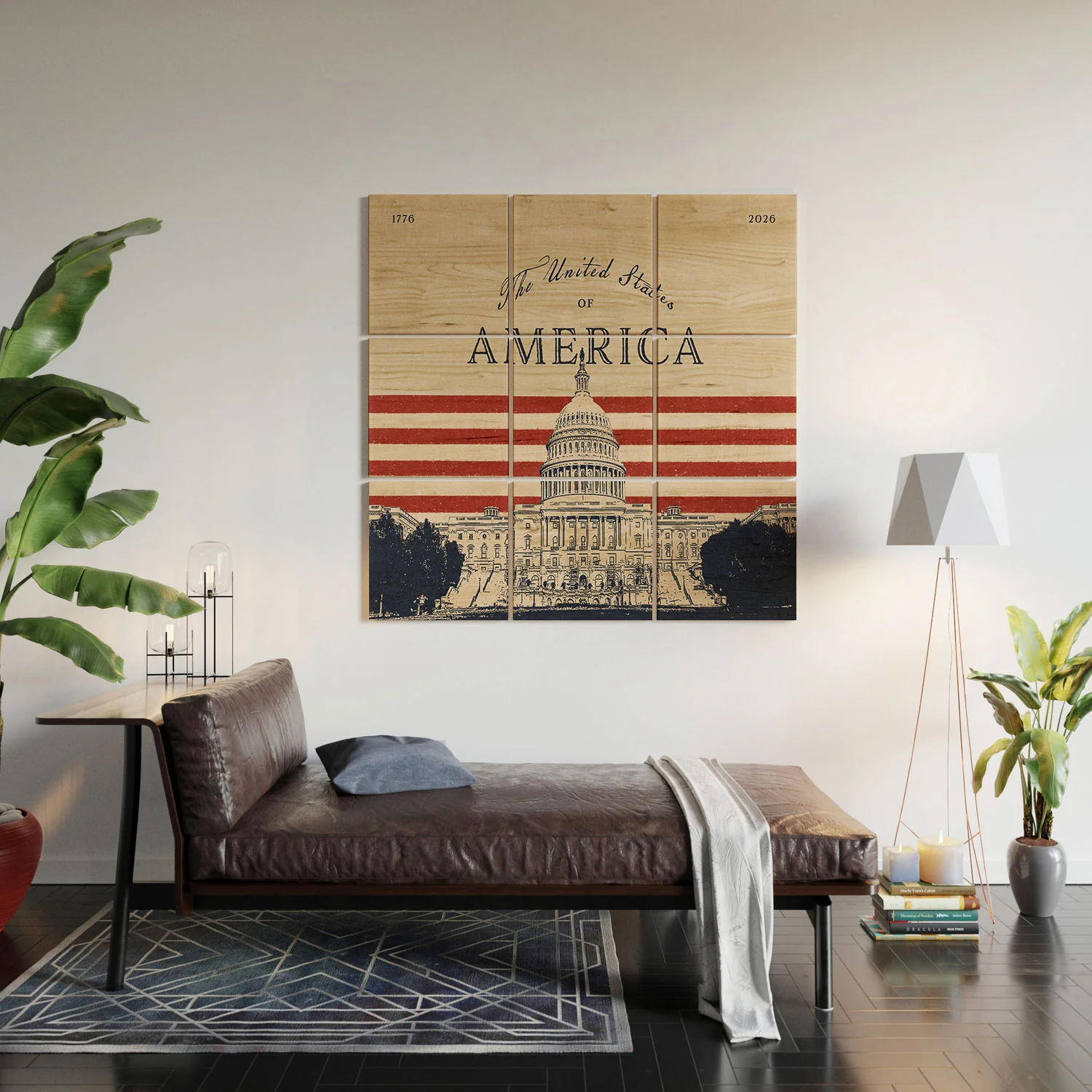 DENY Designs Capitol Building Wood Wall Mural - Image 5