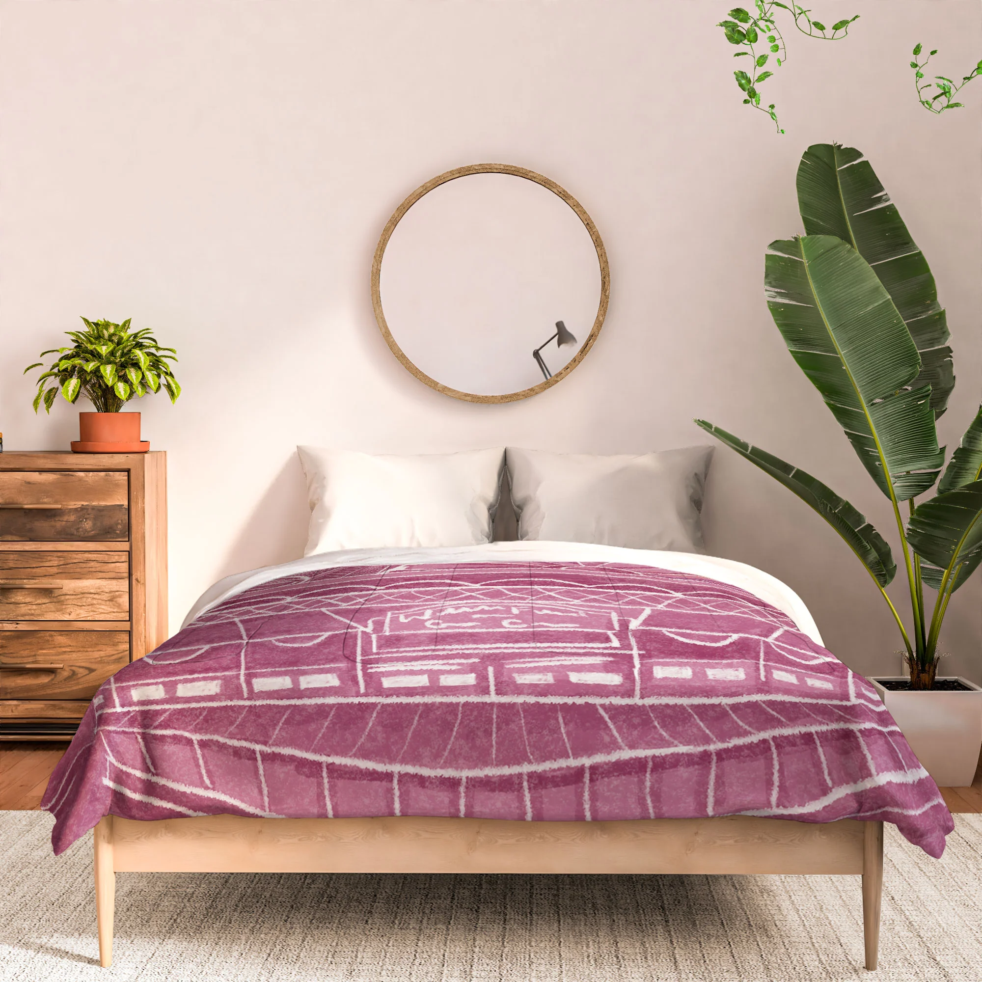 DENY Designs Chicago Landmarks in Blush Comforter - Image 3