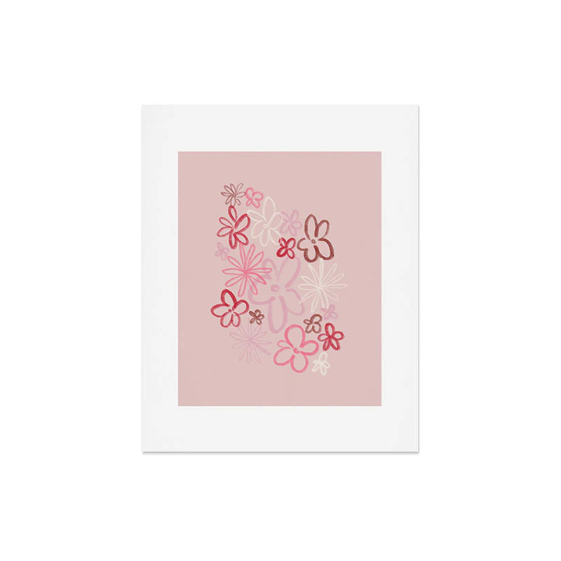 DENY Designs daisy pinks Art Print - Image 7