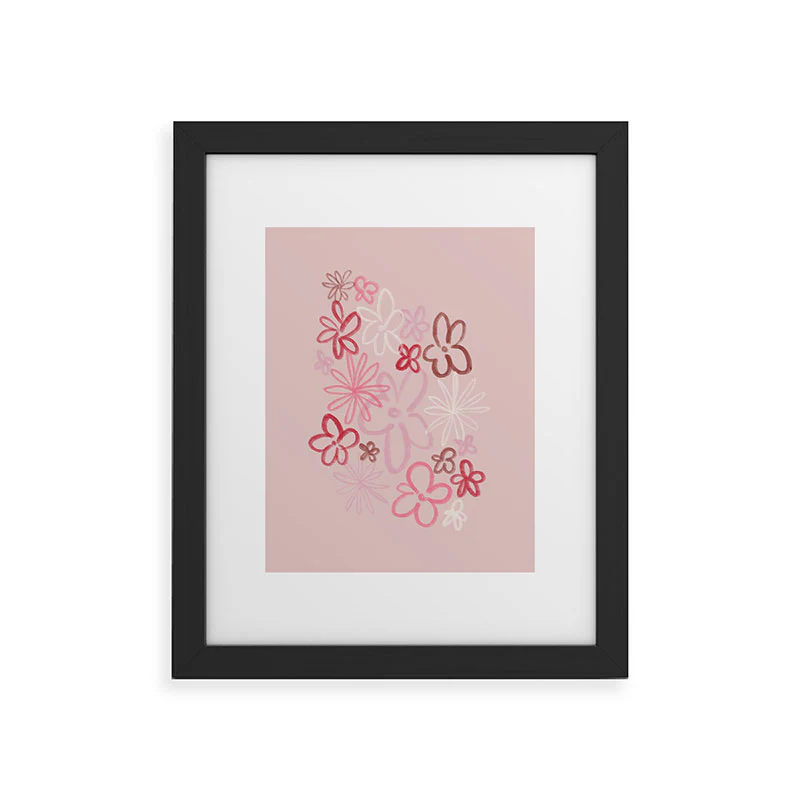 DENY Designs daisy pinks Framed Art Print - Image 7