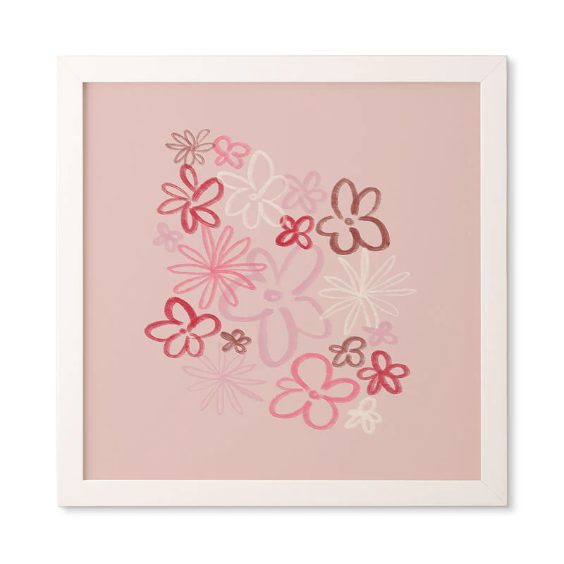 DENY Designs daisy pinks Framed Wall Art - Image 15