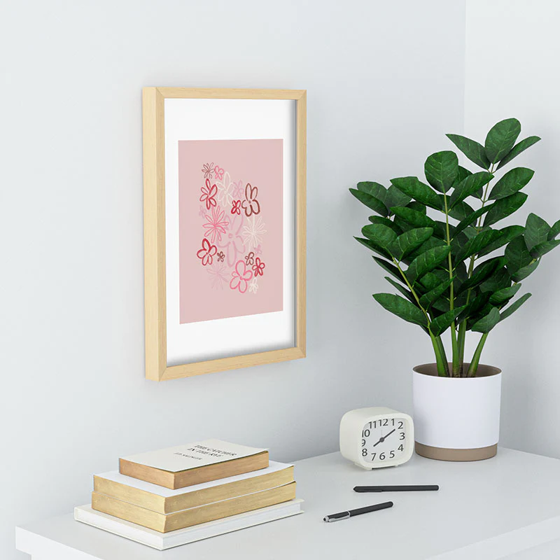 DENY Designs daisy pinks Recessed Framing Rectangle - Image 14
