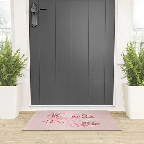 DENY Designs daisy pinks Welcome Mat - Image 3