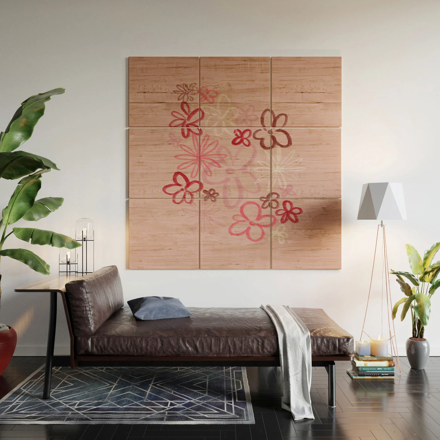 DENY Designs daisy pinks Wood Wall Mural - Image 6
